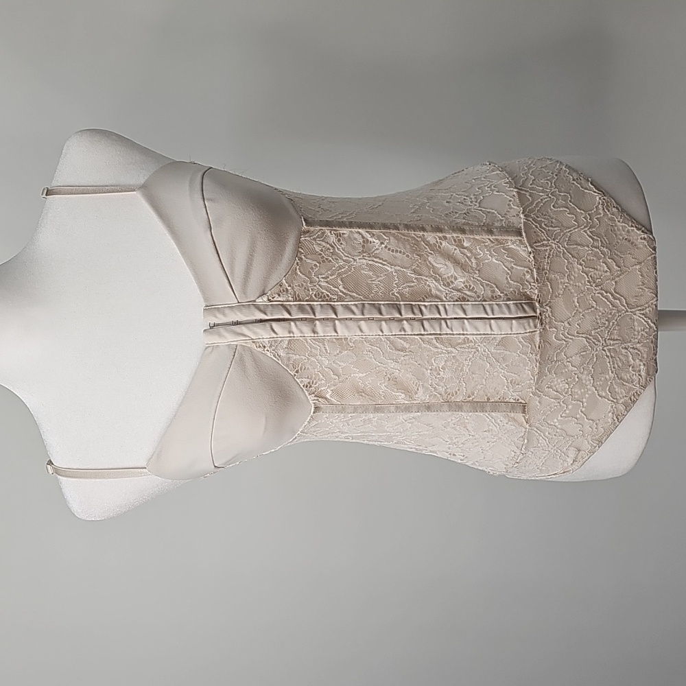 Intimately Free People Cream Lace Bustier Bodysuit Coquette Girl‎ Feminine